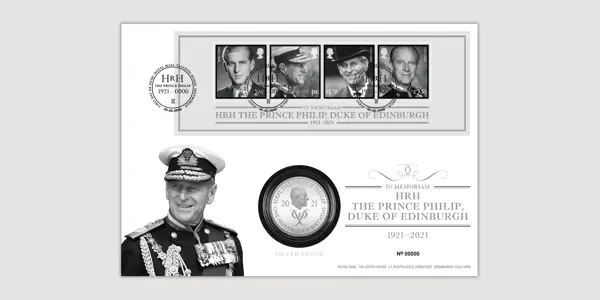 Royal Mail Prince Philip In Memoriam Coin Envelope